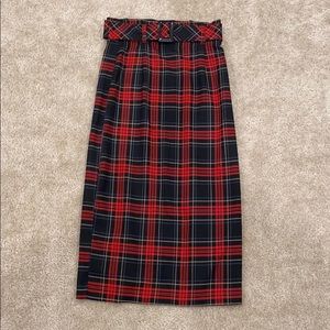 Plaid Zara long skirt